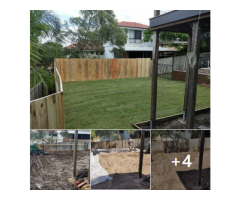 Fencing, retaining, earthmoving and turfing.View 1