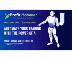 Trade Forex  Crypto using Profit Hammer Bot EA and get 8-15% profit