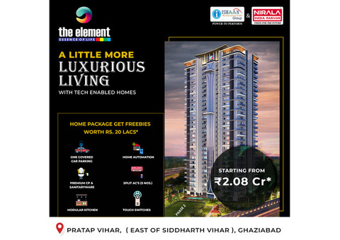 3 BHK Luxury Flats in Siddharth Vihar | The Element