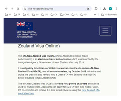 Immigration of New Zealand for Electronic Travel Authority