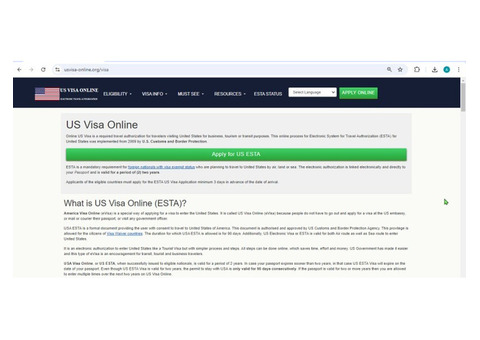 United States  United States of America - ESTA Visa