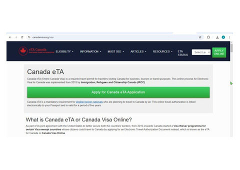 FOR ITALIAN CITIZENS - CANADA  Tourist and Business Visa