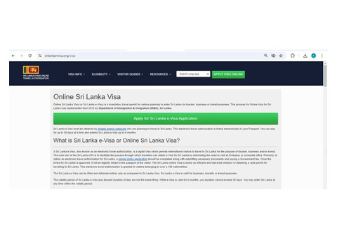 Sri Lankan Visa Online Application Center