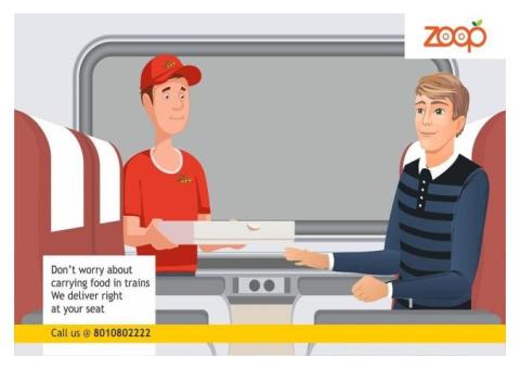 Swiggy Food Delivery in Train