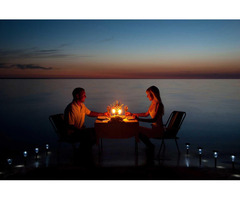 Romantic Beachside Candlelight Dinner