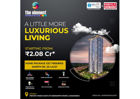 3 BHK Luxury Flats | The Element Siddharth Vihar