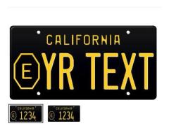 1966 County Exempt California License Plate