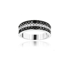 A Band Of Love : Black Diamond Eternity Wedding Bands