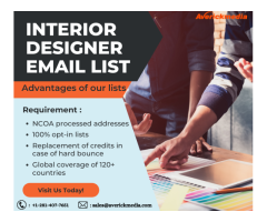 Get a privacy-compliant Interior Designer Email List in U.S