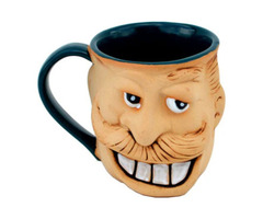 Funny Face Pottery Mugs