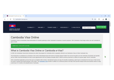CAMBODIA Easy and Simple Cambodian Visa
