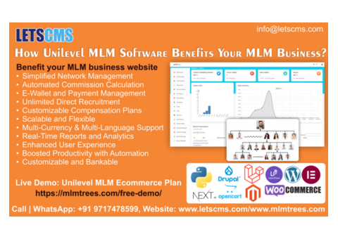 Unilevel MLM Software: Powerful Marketing Plans with Free Live Demo