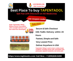 Legitmedrx- Buy Tapentadol 100mg Overnight Delivery Get Upto 20%OFF