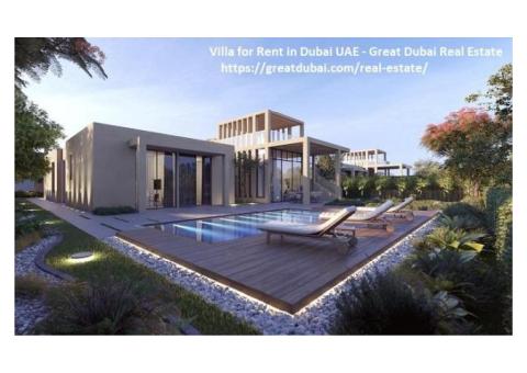 Villa for Rent in Dubai UAE - Great Dubai Real Estate