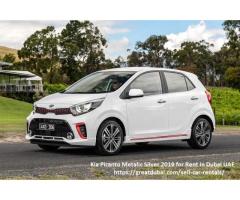 Kia Picanto Metalic Silver 2019 for Rent in Dubai UAE