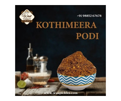 Best Kottimeera podi in Andhra Pradesh