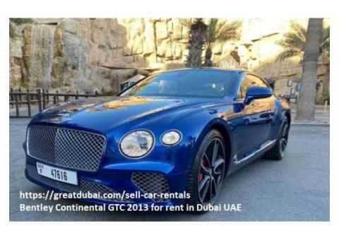 Bentley Continental GTC 2013 for rent in Dubai UAE