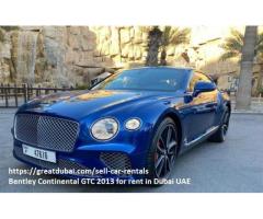 Bentley Continental GTC 2013 for rent in Dubai UAE