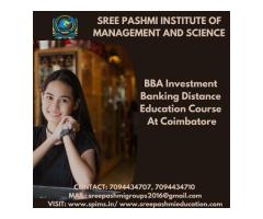 BBA Investment Banking distance education