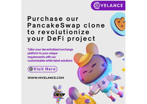 Get Elite PancakeSwap Clone script at Hivelance