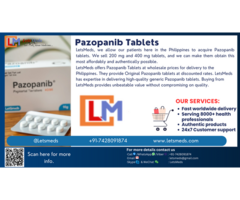 Pazopanib Tablets online in the Philippines through LetsMeds