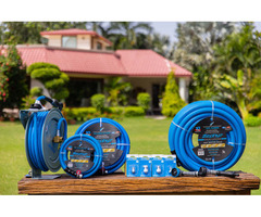 Kink-Free Rubber Garden Hoses & Reels