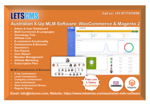 Australian X-Up MLM Software with WooCommerce and Magento 2