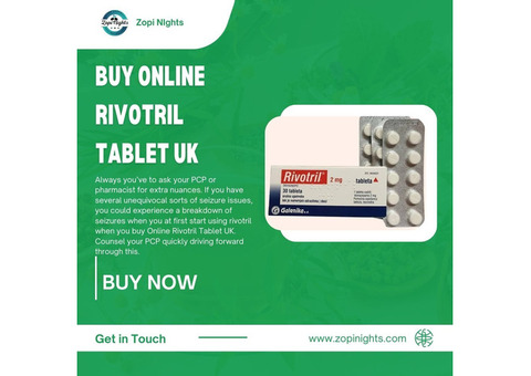 Clonazepam Rivotril 2mg Tablets