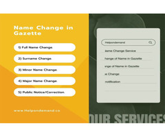 Name change in Gazette