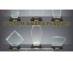 Unforgettable Awards: Crystal Sensation Custom Plaques