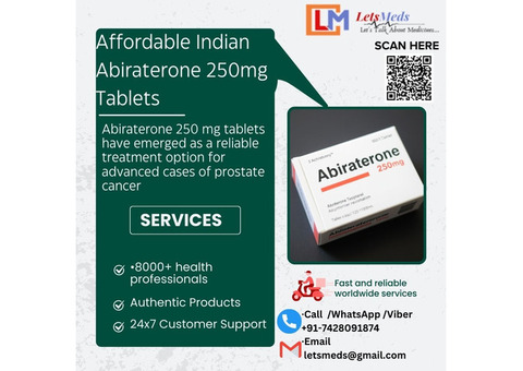 Affordable Indian Abiraterone 250mg Tablets