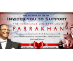 THE NATION OF ISLAM INVITES YOU TO SUPPORT !