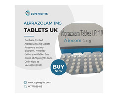 Buy Trusted Alprazolam 1mg Tablets UK