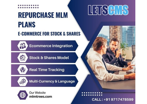 Repurchase MLM Plan with eCommerce for Stock and Shares