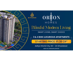 3 BHK Luxury Home in Ghaziabad | Divyansh Orion Homes