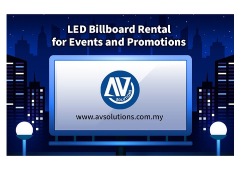 LED Billboard Rental for Events and Promotions