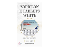 Zopiclone Tablets White  7.5mg Tablets UK