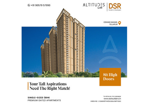 3BHK flats for sale in osman nagar