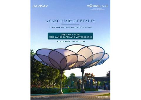 3 and 4BHK gated community apartments in kokapet | Moonglade