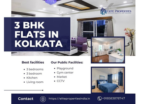 3 BHK Flats in Kolkata – Best Deals | Call +918583878747