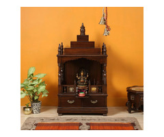 Shop Exquisite Teak Wood Mandir for Your Home