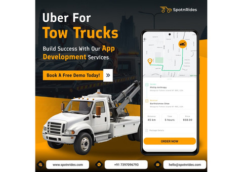 Build Your Tow Truck App with SpotnRides' Multi Features