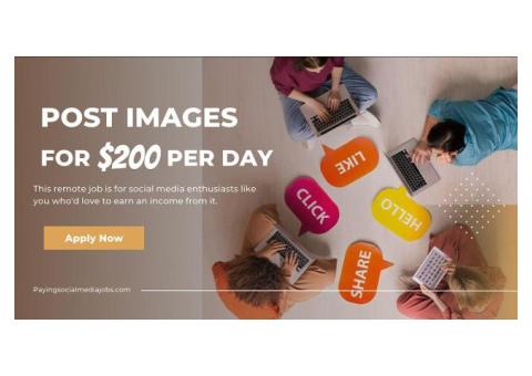 Earn Money By Posting On Social Media Sites!