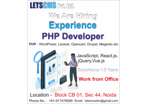 Experience PHP Developer jobs in Noida