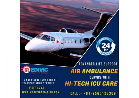 Hire the Finest Medivic Air Ambulance Services in Guwahati