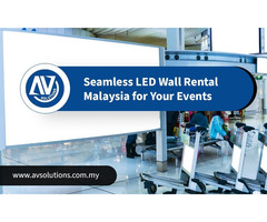 Seamless LED Wall Rental Malaysia for Your Events