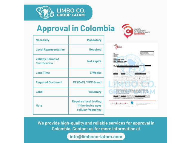 Type Approval in Colombia
