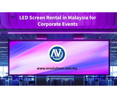 LED Screen Rental in Malaysia for Corporate Events