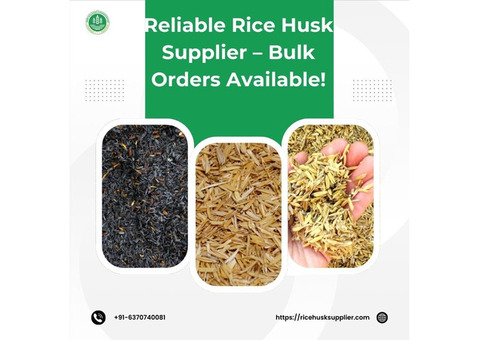 Reliable Rice Husk Supplier – Bulk Orders Available!