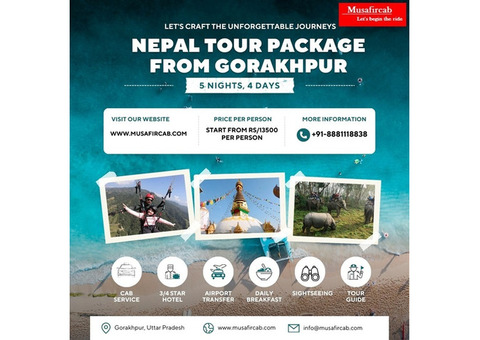 Gorakhpur to Nepal Tour Package, Nepal Tour Package from Gorakhpur